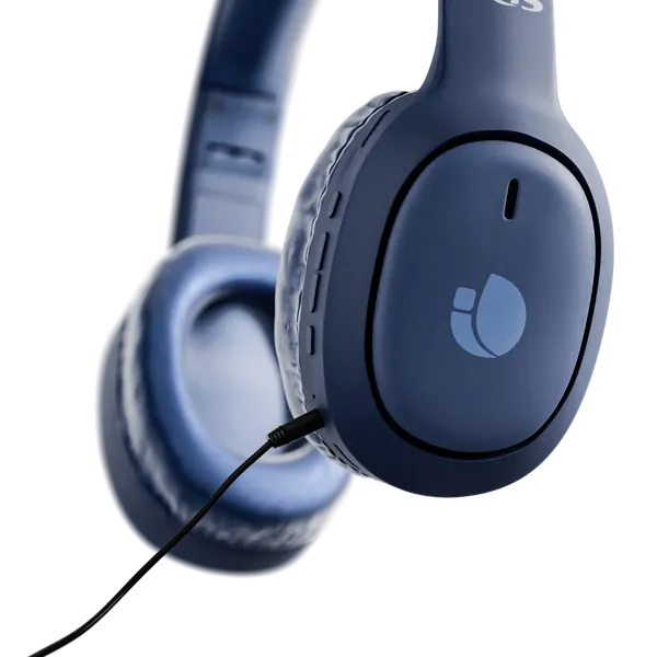 Auriculares NGS Artica Tempest en azul, con cable jack