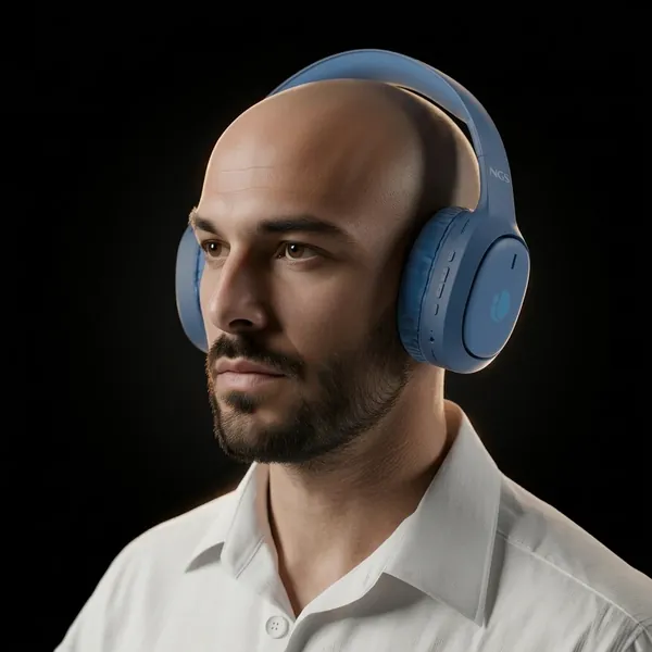 Auriculares NGS Artica Tempest en azul, estilo de vida