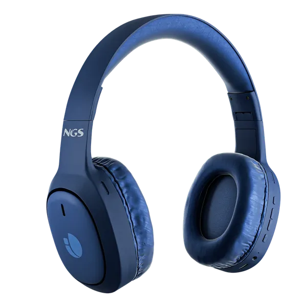 Auriculares NGS Artica Tempest en azul, otro ángulo
