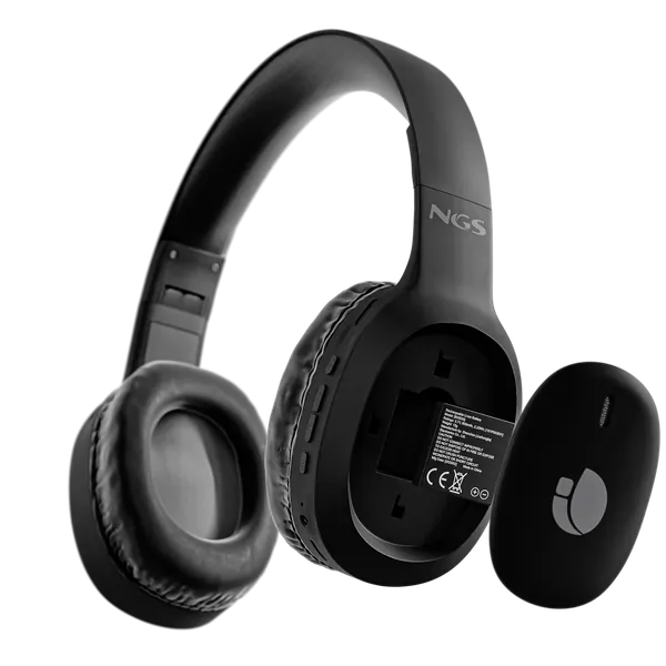 Auriculares NGS Artica Tempest en negro, batería extraíble