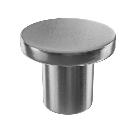 Pomo de cuello ancho · Cromo mate, Fabricados LMG, vista tres cuartos