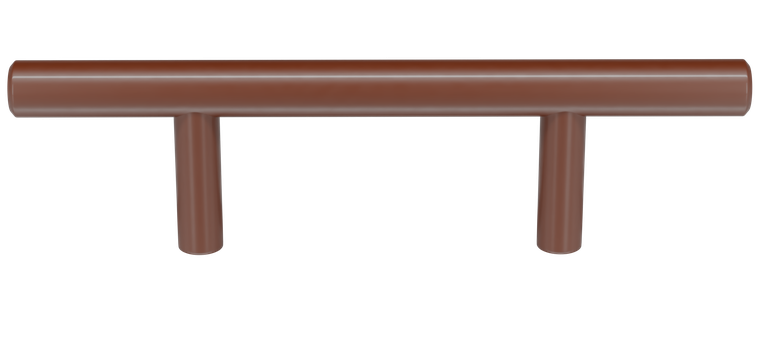 Tirador de barra, acabado Brown